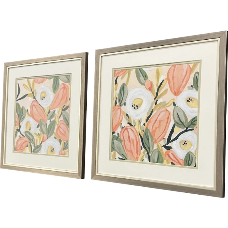 Gleeful Garden Framed Art Prints, Set of 2