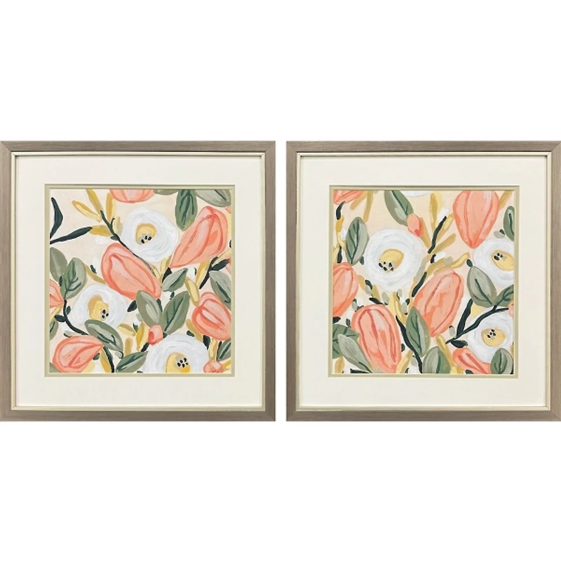 Gleeful Garden Framed Art Prints, Set of 2