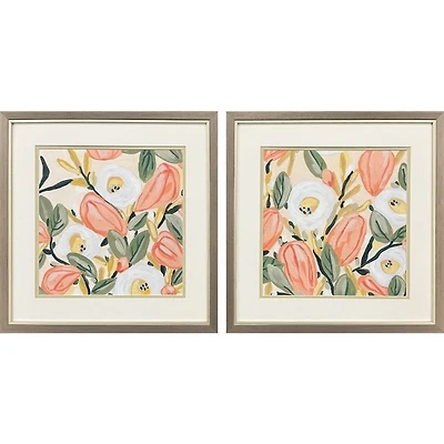 Gleeful Garden Framed Art Prints, Set of 2