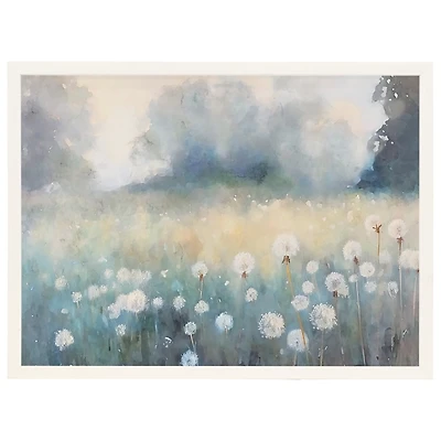 Dandelion Landscape Framed Art Print