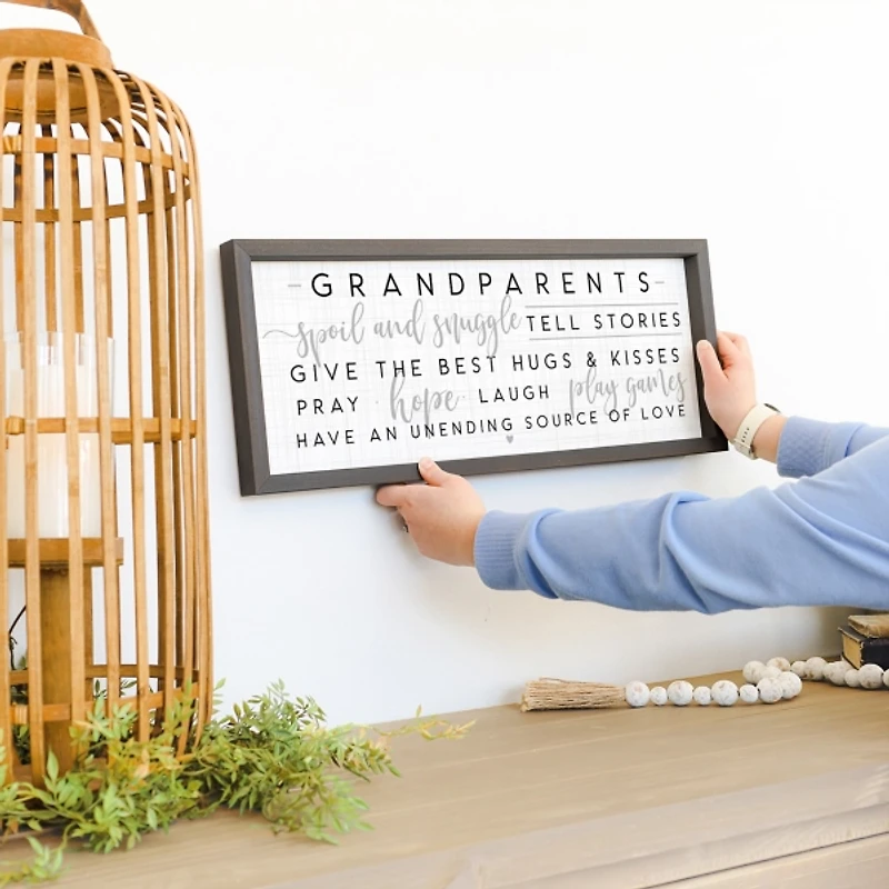 Grandparents Sentiment Wall Plaque