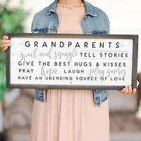 Grandparents Sentiment Wall Plaque