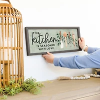 Kitchen Seasoned with Love Wall Plaque