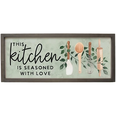 Kitchen Seasoned with Love Wall Plaque