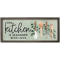Kitchen Seasoned with Love Wall Plaque