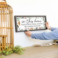 In This Home Floral Wall Plaque