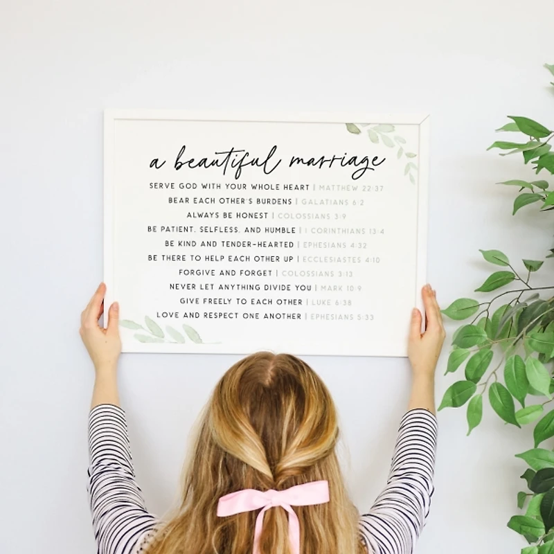 A Beautiful Marriage Wall Plaque