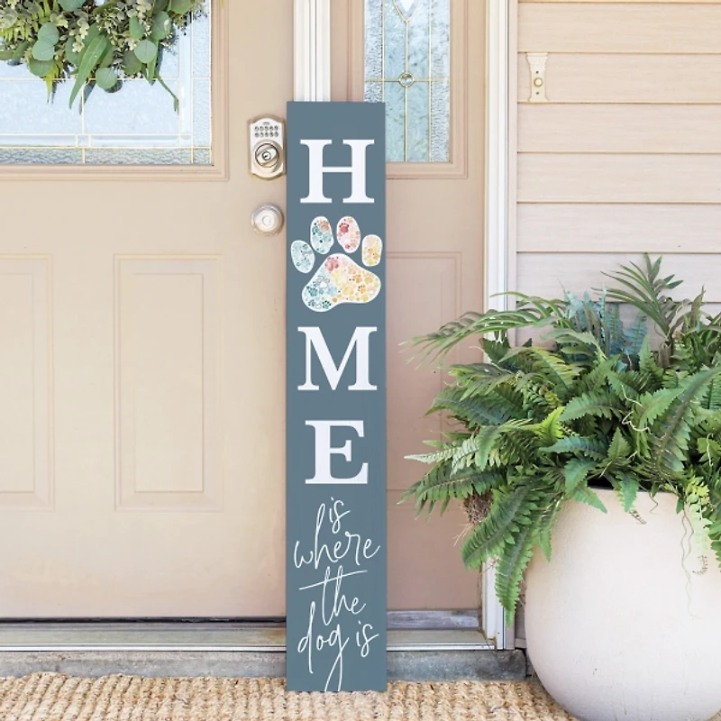 Home Is Where the Dog Is Porch Board
