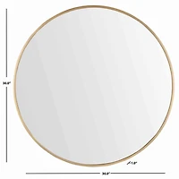 Round Gold Ardita Iron Wall Mirror