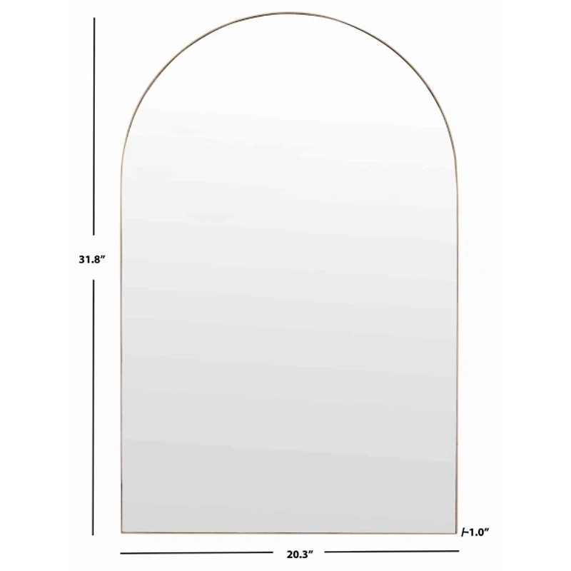 Gold Iron Henry Arch Wall Mirror