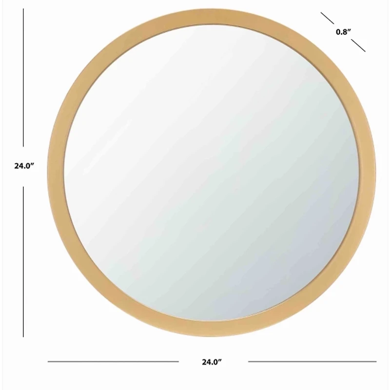 Round Gold Sissel Contemporary Wall Mirror