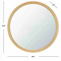 Round Gold Sissel Contemporary Wall Mirror