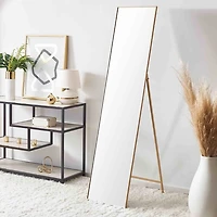 Gold Iron Alya Modern Floor Mirror
