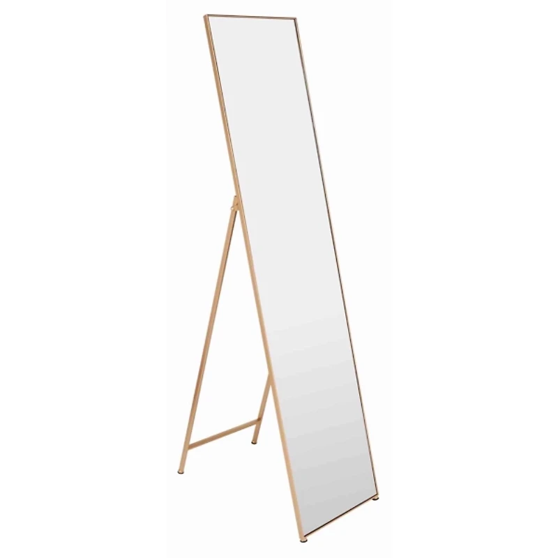 Gold Iron Alya Modern Floor Mirror