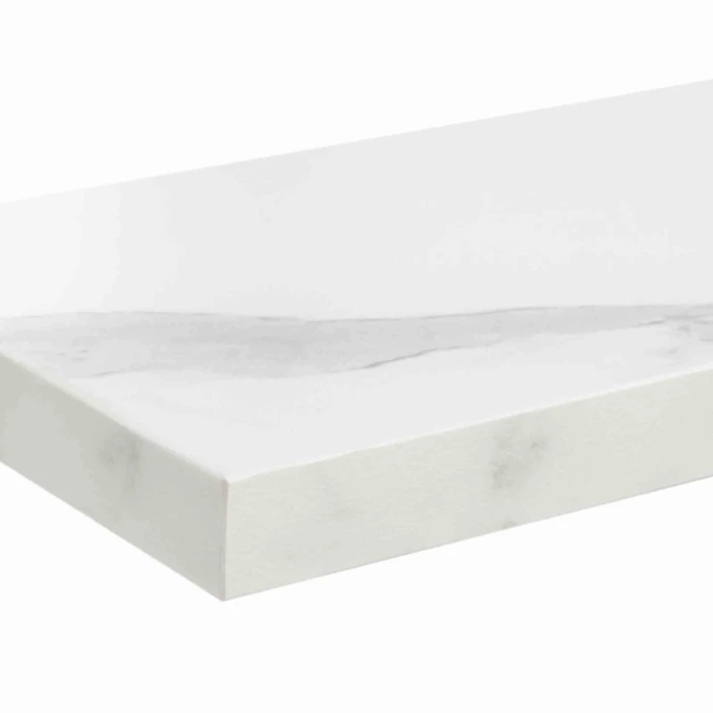 White Arch Shelf Contemporary Wall Mirror