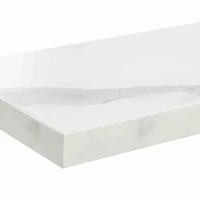 White Arch Shelf Contemporary Wall Mirror