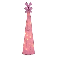 Pre-Lit Pink Christmas Tree, 25 in.