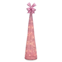 Pre-Lit Pink Christmas Tree, 41 in.