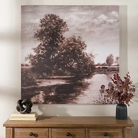 By the Stream Canvas Art Print