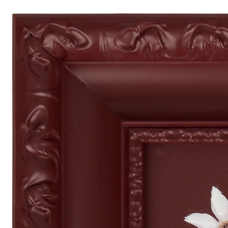 Mini Florals Cranberry Frame Art Print