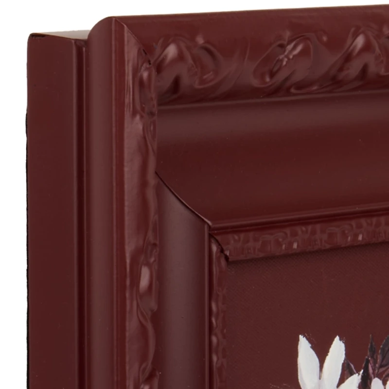 Mini Florals Cranberry Frame Art Print