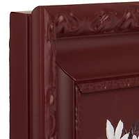 Mini Florals Cranberry Frame Art Print