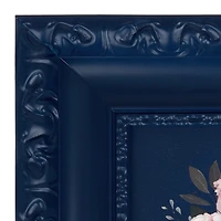 Mini Florals Navy Frame Art Print
