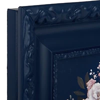 Mini Florals Navy Frame Art Print