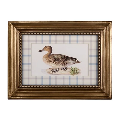 Plaid Mat Duck Framed Art Print