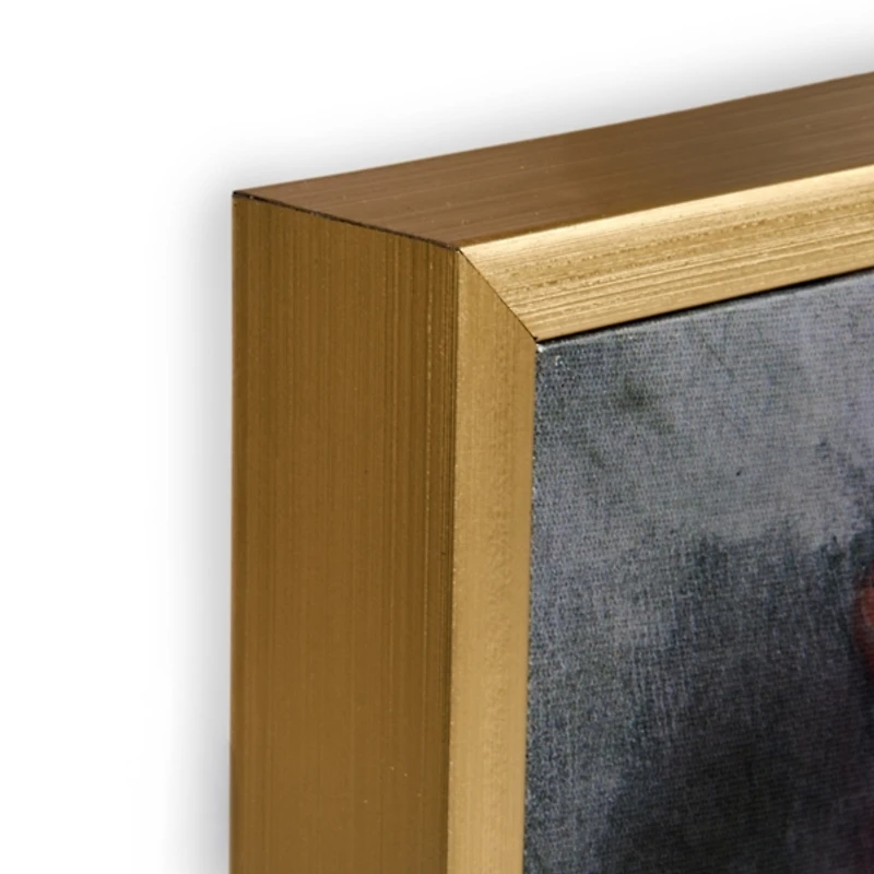 Cranberry Blooms Framed Canvas Art Print