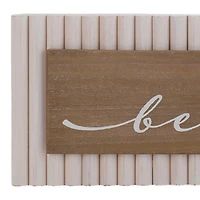 Don't Worry Beach Happy Reed Wall Plaque