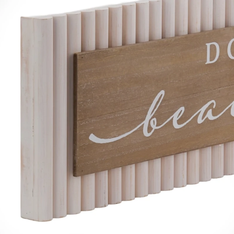 Don't Worry Beach Happy Reed Wall Plaque