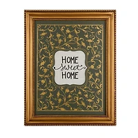 Home Sweet Home Blue Botanical Wall Plaque