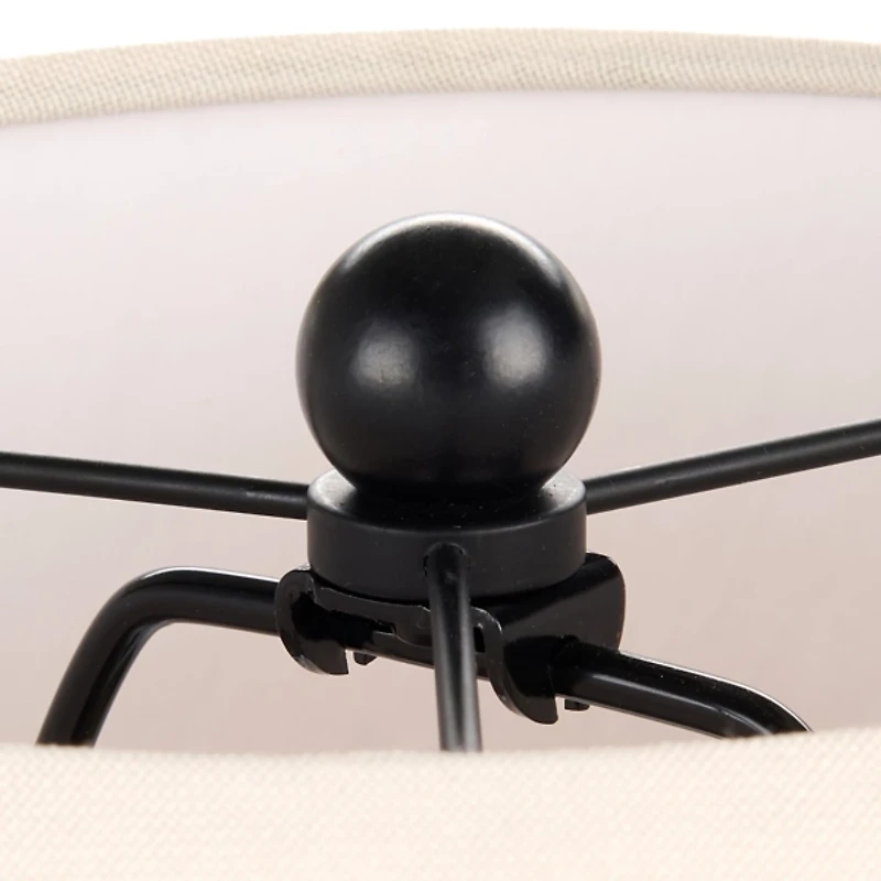 Black Beaded Adler Floor Lamp