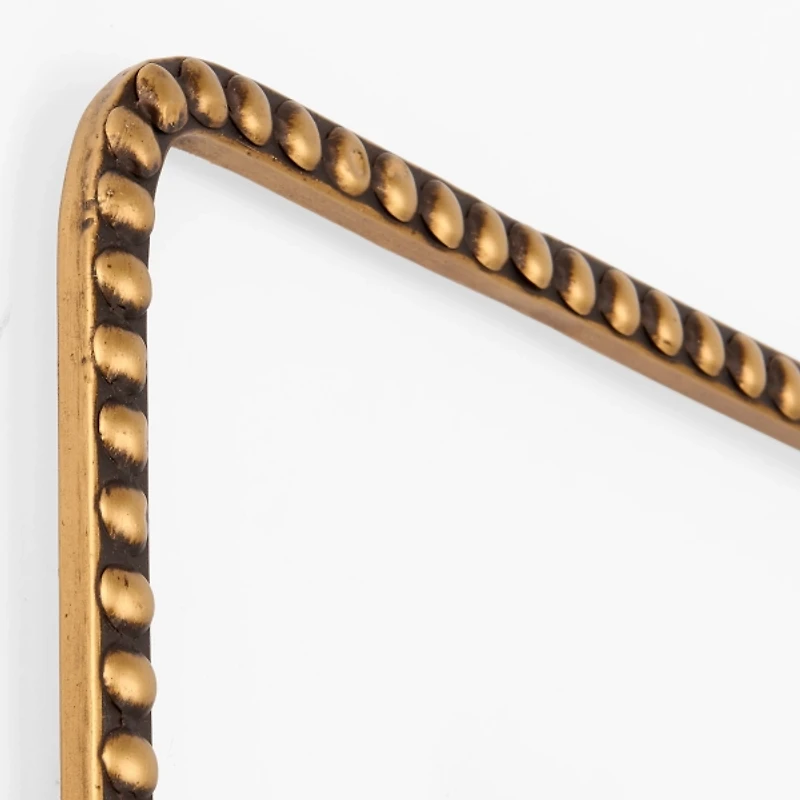 Gold Metal Square Marian Wall Clock