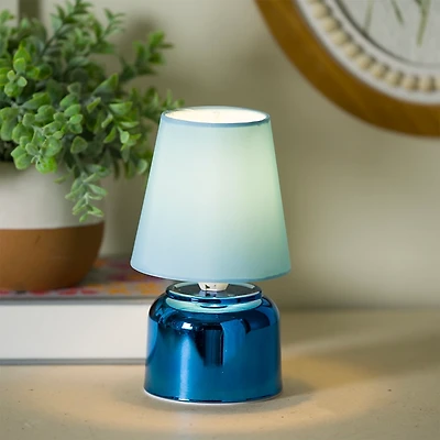Blue Metallic Mini Lamp