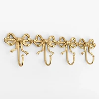 Gold Bows Wall Hooks