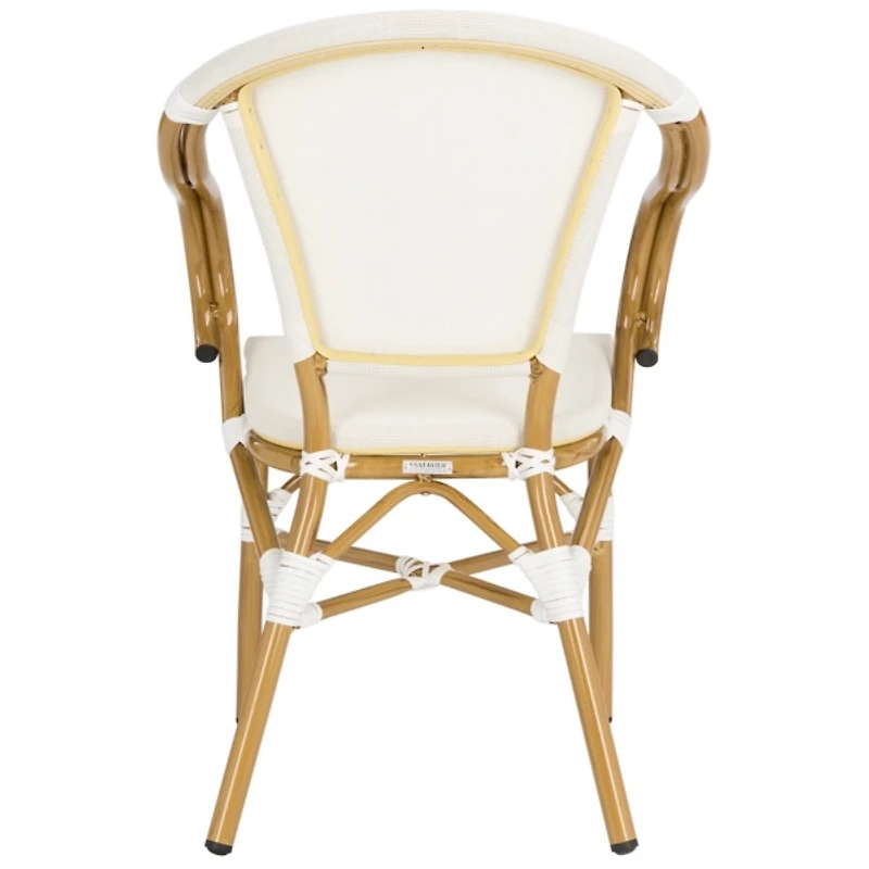 Cream Textilene Outdoor Chairs, Set of 2