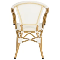 Cream Textilene Outdoor Chairs, Set of 2