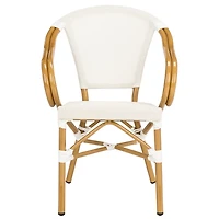 Cream Textilene Outdoor Chairs, Set of 2