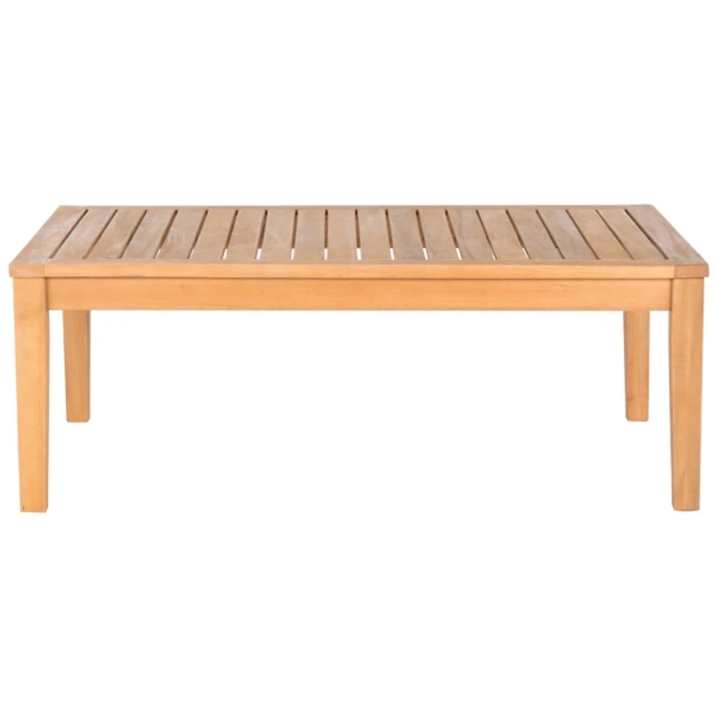 Natural Wood & Beige 4-pc. Outdoor Furniture Set