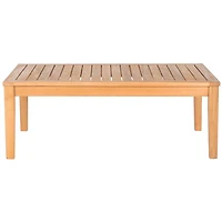 Natural Wood & Beige 4-pc. Outdoor Furniture Set