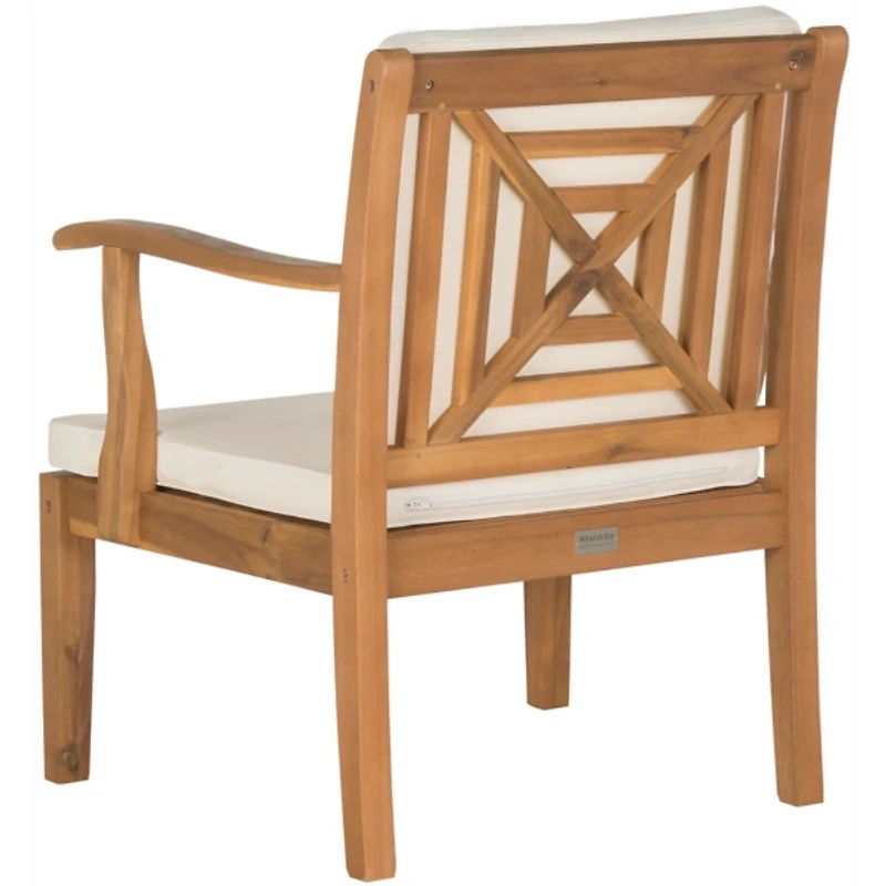 Natural Wood & Beige 4-pc. Outdoor Furniture Set