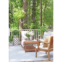 Natural Wood & Beige 4-pc. Outdoor Furniture Set