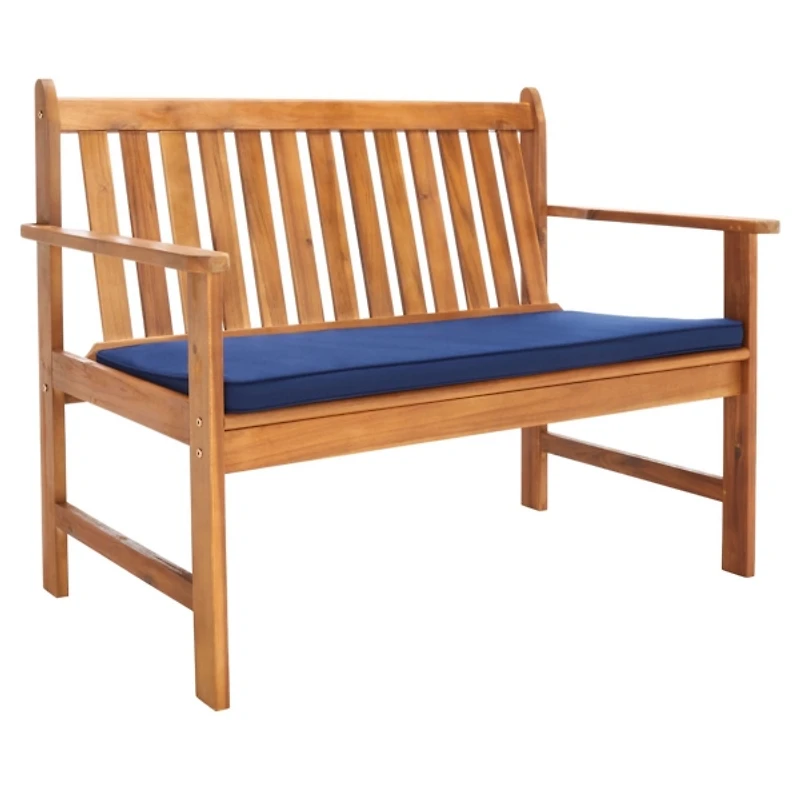 Acacia Wood & Navy 4-pc. Outdoor Furniture Set