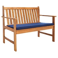 Acacia Wood & Navy 4-pc. Outdoor Furniture Set
