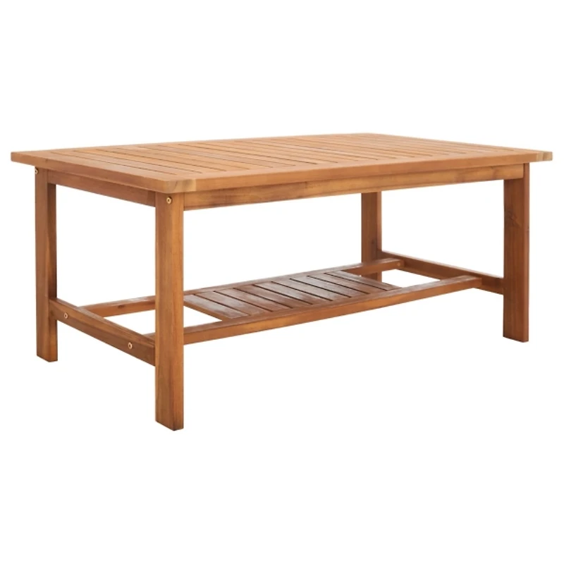 Acacia Wood & Navy 4-pc. Outdoor Furniture Set