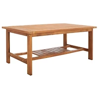 Acacia Wood & Navy 4-pc. Outdoor Furniture Set