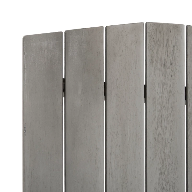 Leta Gray Wood Adirondack Chairs, Set of 2