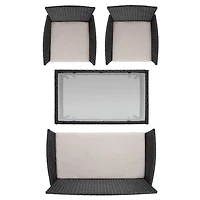 Alma Black Wicker 4-pc. Outdoor Living Set